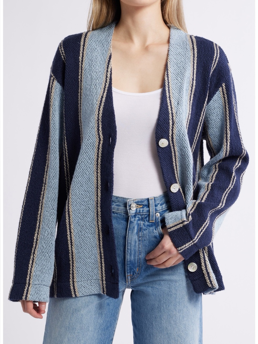Faherty Dockside Organic Cotton Cardigan